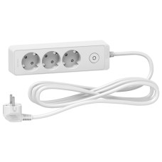 Подовжувач блочний Unica Extend ST9433W 3x2К+З 3м білий Schneider Electric