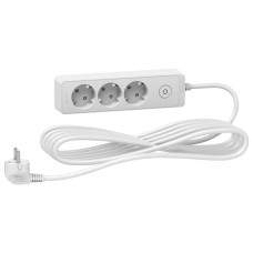 Подовжувач блочний Unica Extend ST9435W 3x2К+З 5м білий Schneider Electric